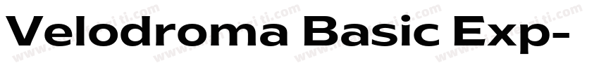 Velodroma Basic Exp字体转换